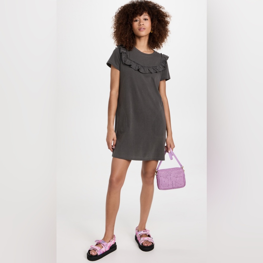 Clare V. Charlotte Ruffle T-shirt dress